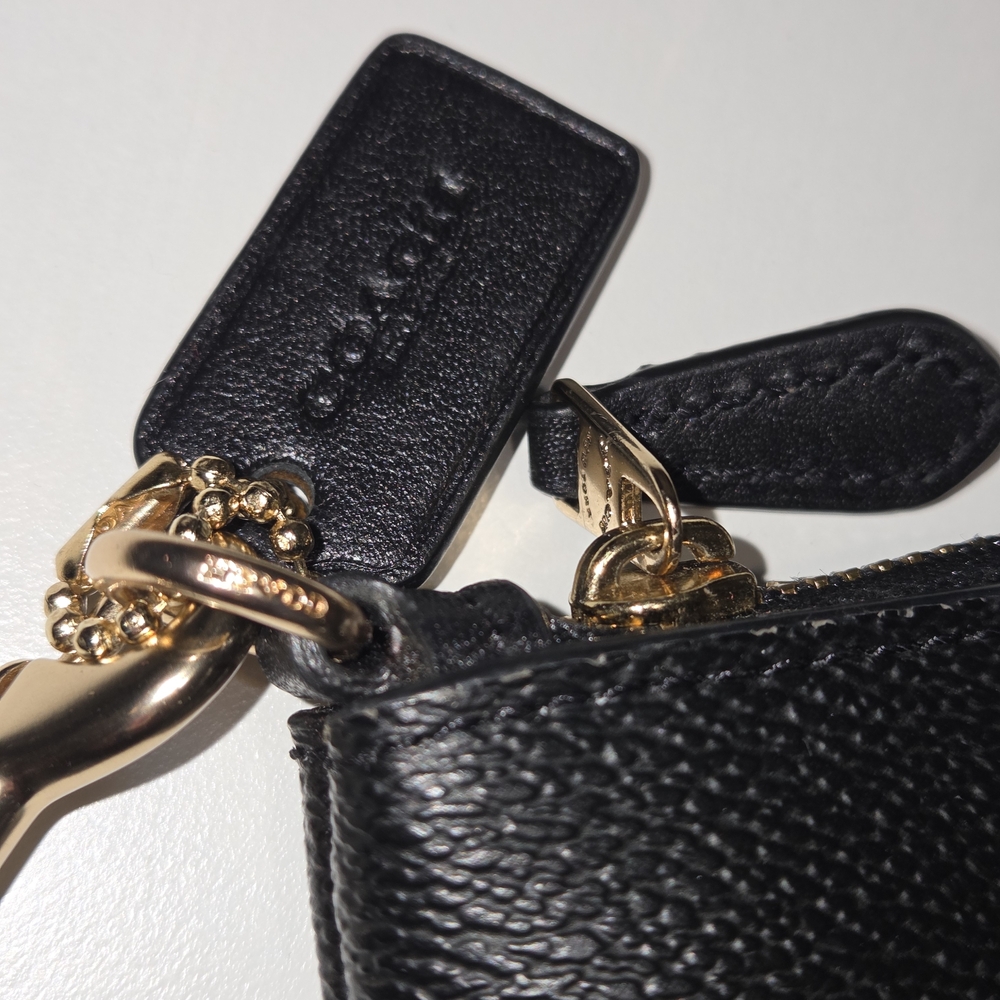Coach Black Floral Wristlet - Picture 4 of 6